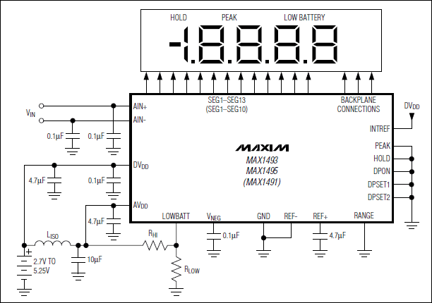 MAX1491, MAX1493, MAX1495: Typical Operating Circuit