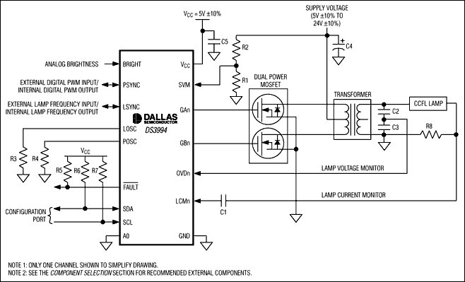 DS3994: Typical Operating Circuit DS3994: Typical Operating Circuit