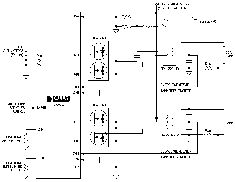 DS3992: Typical Operating Circuit DS3992: Typical Operating Circuit