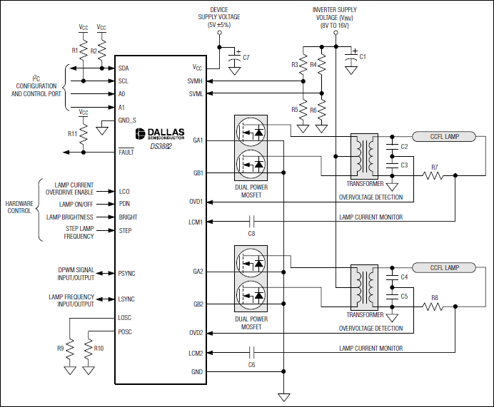 DS3882: Typical Operating Circuit DS3882: Typical Operating Circuit