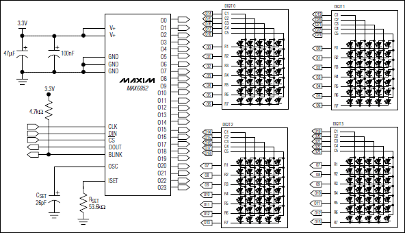 MAX6952: Typical Application Circuit