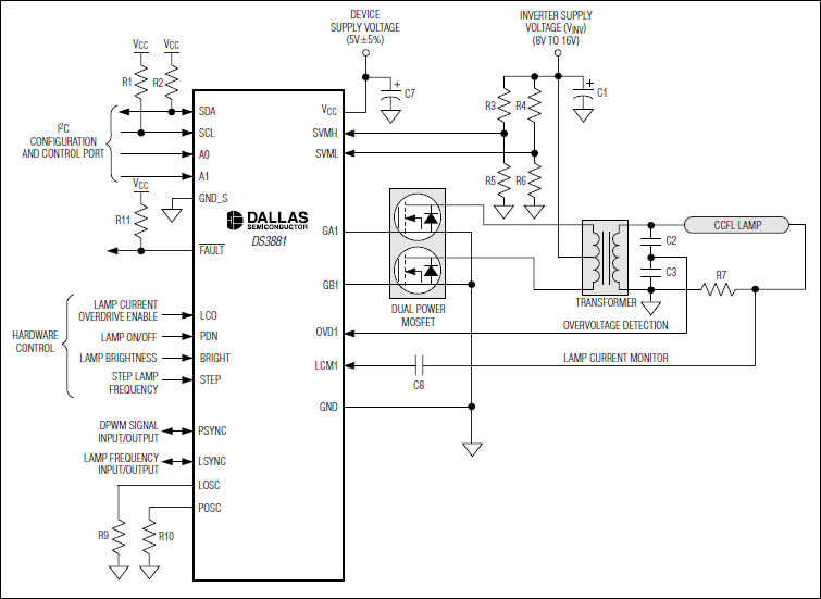 DS3881: Typical Operating Circuit DS3881: Typical Operating Circuit