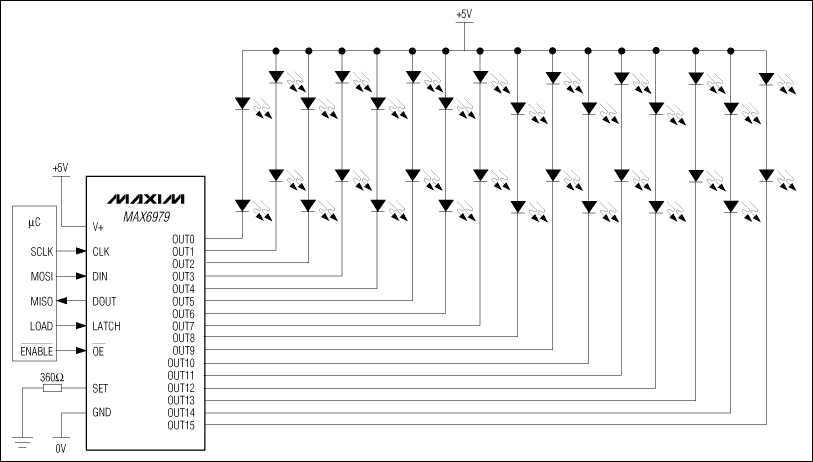 MAX6979: Typical Application Circuit