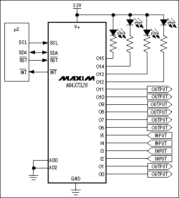 MAX7326: Typical Application Circuit