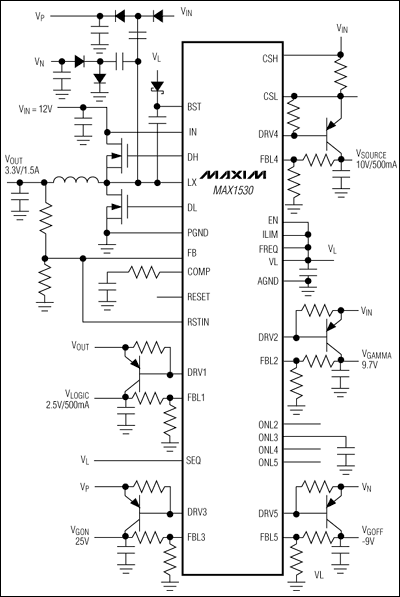 MAX1530, MAX1531: Typical Operating Circuit