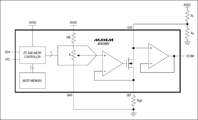MAX9660: Functional Diagram